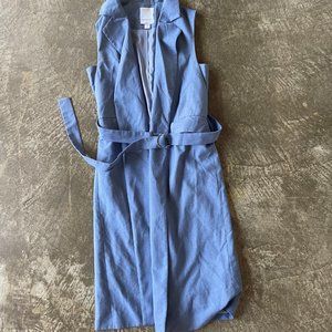 C/MEO collective denim chambray vest dress